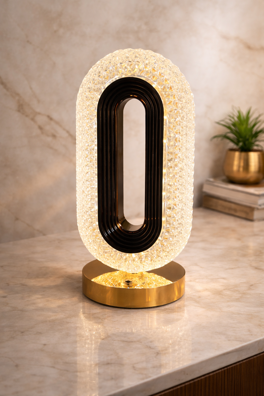 Aurelia Crystal Halo Lamp