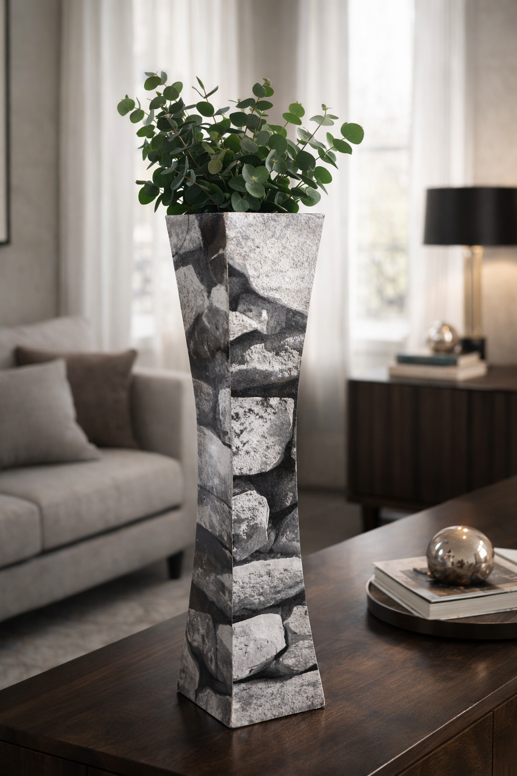 Stone Finish Planter Vase