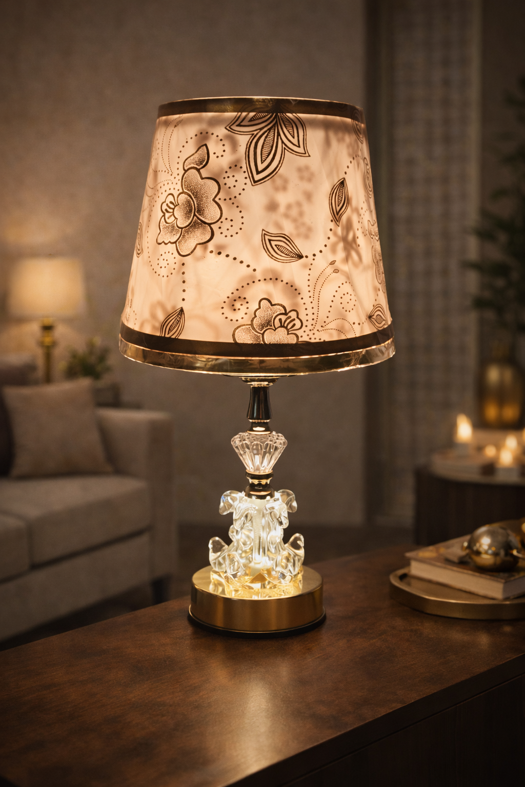 Floral Glow Table Lamp