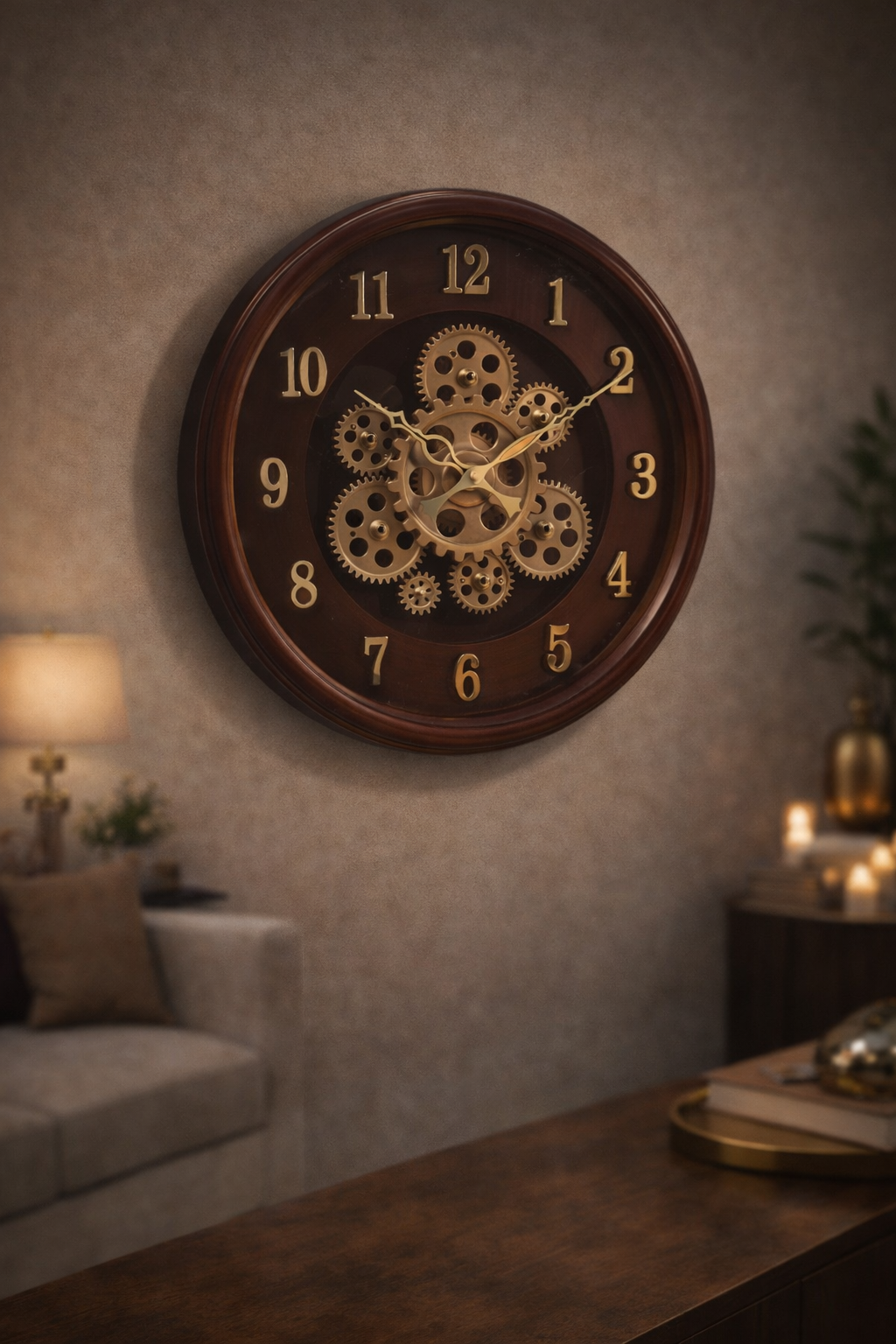 Vintage Gear Wall Clock